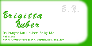 brigitta nuber business card